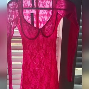 NWT SKIMS Stretch Lace Dress